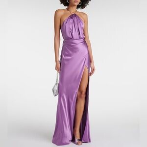 The Sei Asymmetric Silk Gown with Slit